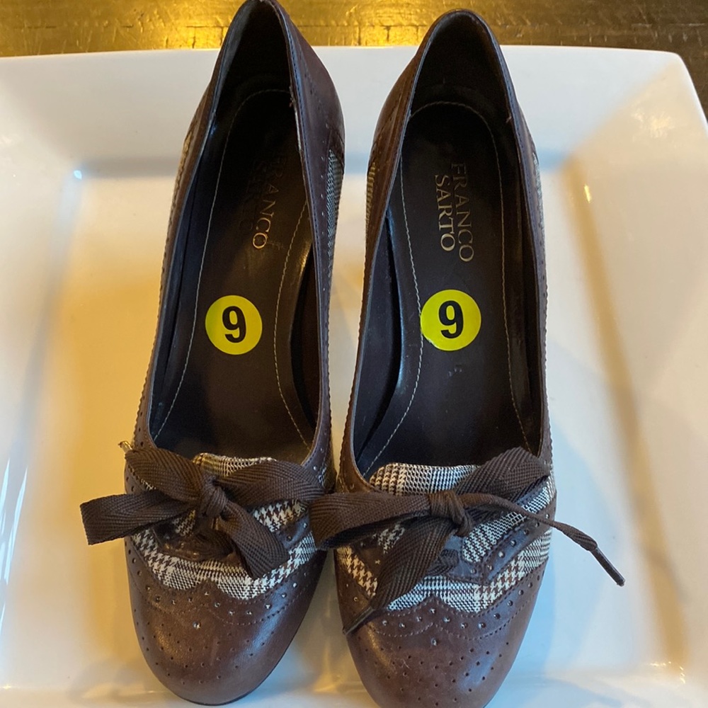 Franco Sarto Women’s 3.5” Heels Color Brown Size 9 M